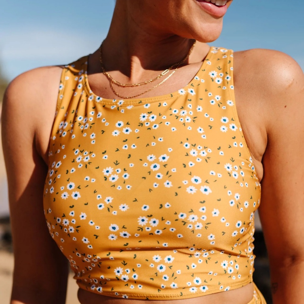 Livy & Kate SUNSHINE FLORAL HIGH TIDE CROP